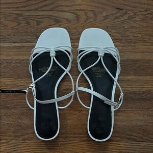 H&M Elegant White Strappy Sandals